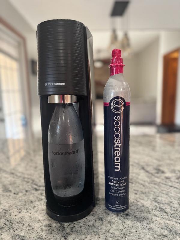 sodastream Spirit One Touch ブラック SodaStream One Touch Electric Sparkling Water Maker Kit, Black