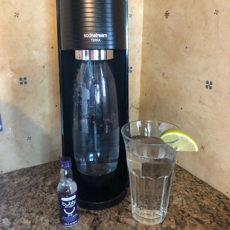  SodaStream Terra Sparkling Water Maker (Black) with CO2 and DWS  Bottle : Everything Else