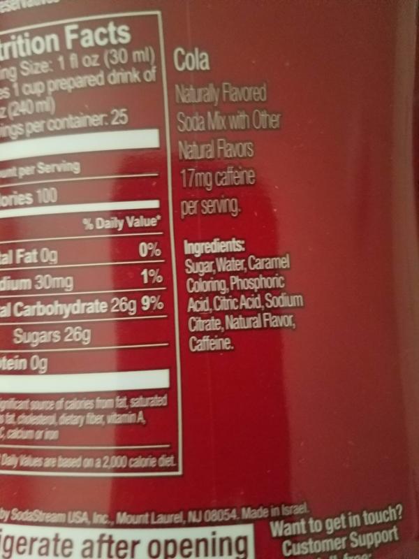 Cola with real sugar