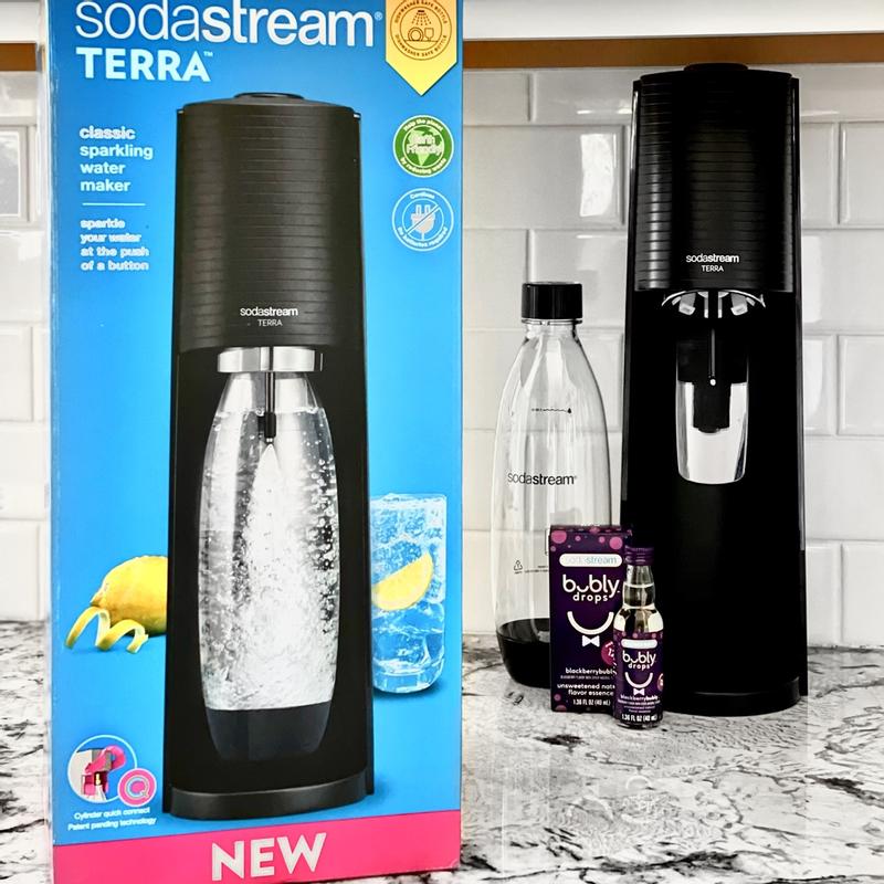 SodaStream Terra Black Soda Machine and Sparkling Water Maker Kit  1012811011 - The Home Depot