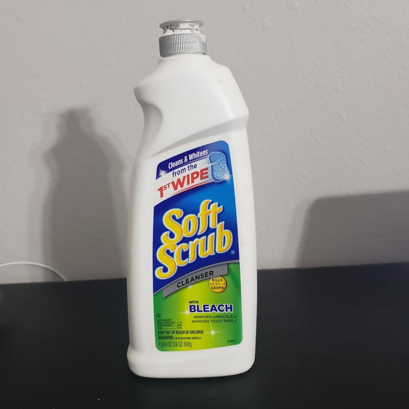 Dial Soft Scrub Bleach Liquid Cleanser 36 Oz Bottle Case Of 6