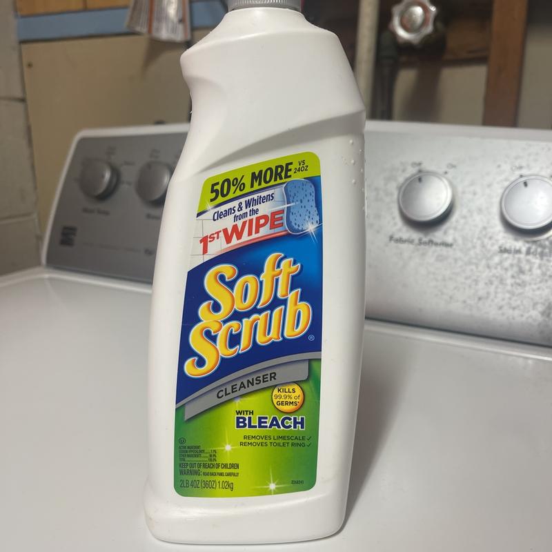 Soft Scrub Cleanser With Bleach, 24 Oz 