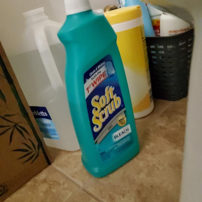  Soft Scrub with Bleach Cleaner Gel, 28.6 Fluid Ounces : Health  & Household