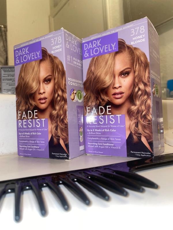 Dark and lovely honey on sale blonde hair dye