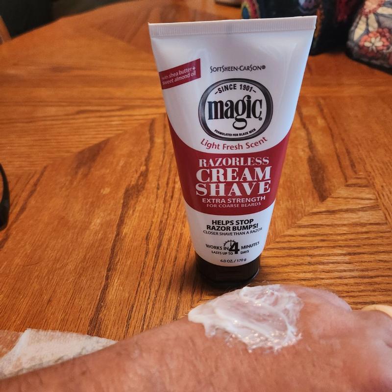 SoftSheen-Carson Magic Razorless Cream Shave, Extra Strength, 6 oz
