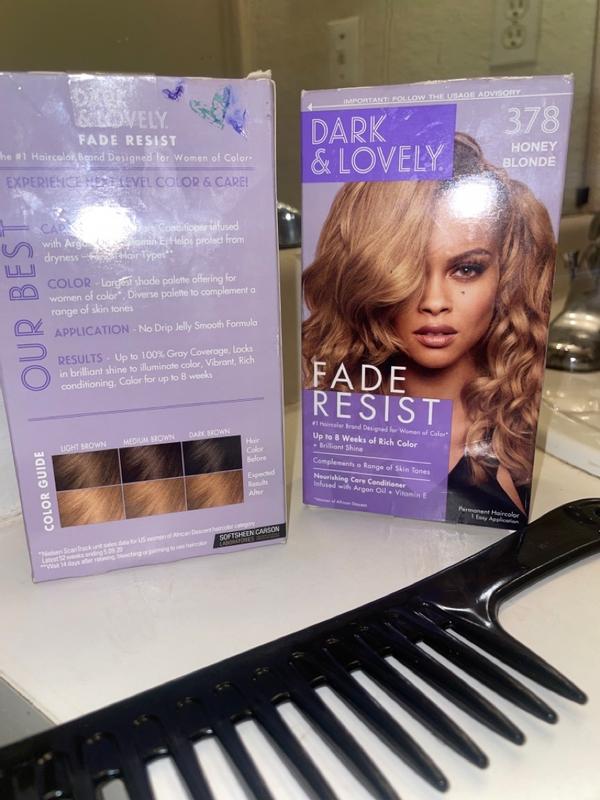 Dark and Lovely Fade Resistant Rich Conditioning Color, No. 378, Honey  Blonde 1 Each 