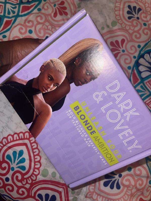 how I unleashed my #blondeambition with the Dark & Lovely fade resist