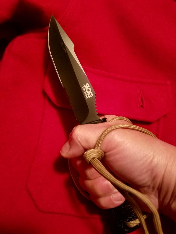 Seal Strike - Black, Nylon Sheath | Professional Fixed Blade