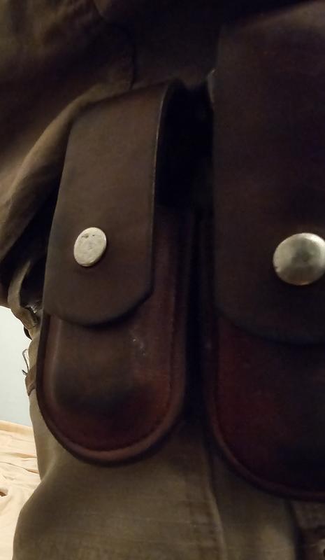 Custom made by Gary C's Leather in Libby Montana. Fits like a glove.