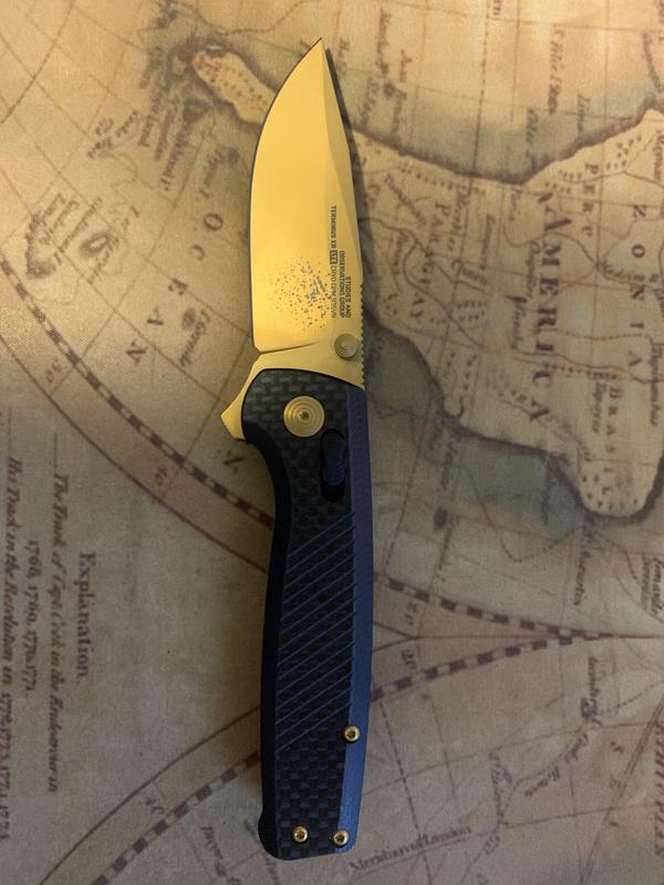 Terminus XR LTE - Carbon + Gold | Daily Carry Folding Knife Terminus XR LTE - Carbon + Gold | Daily Carry Folding Knife