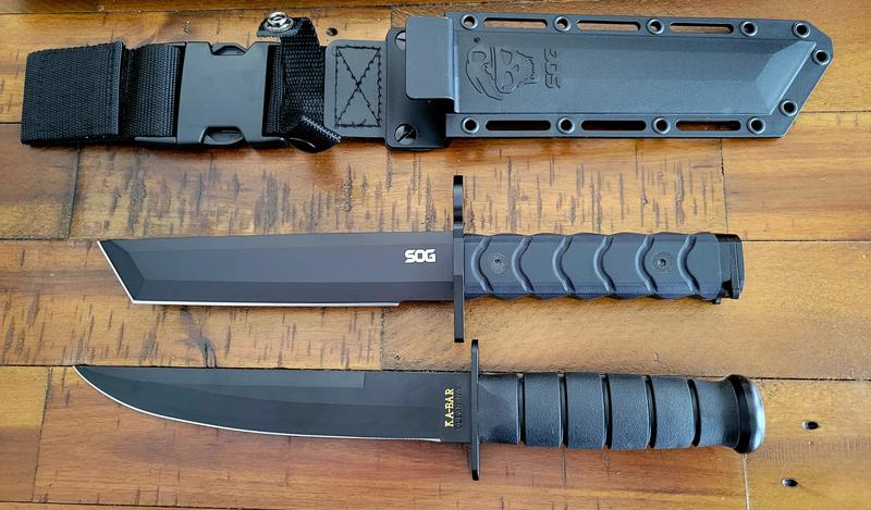 Size comp with KA-BAR Modified Tanto