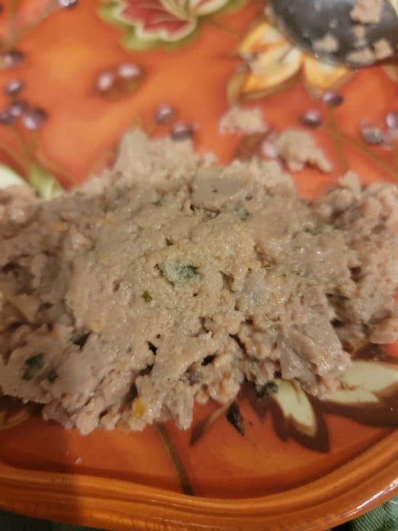 Only "chunks" are where I chopped it up with spoon.