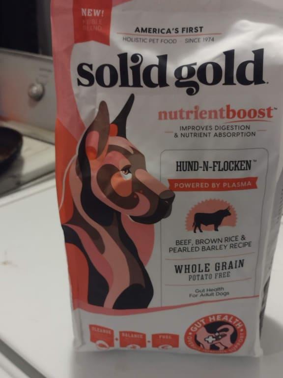 Solid Gold Plasma NutrientBoost HundNFlocken Beef Recipe Dry Dog Food