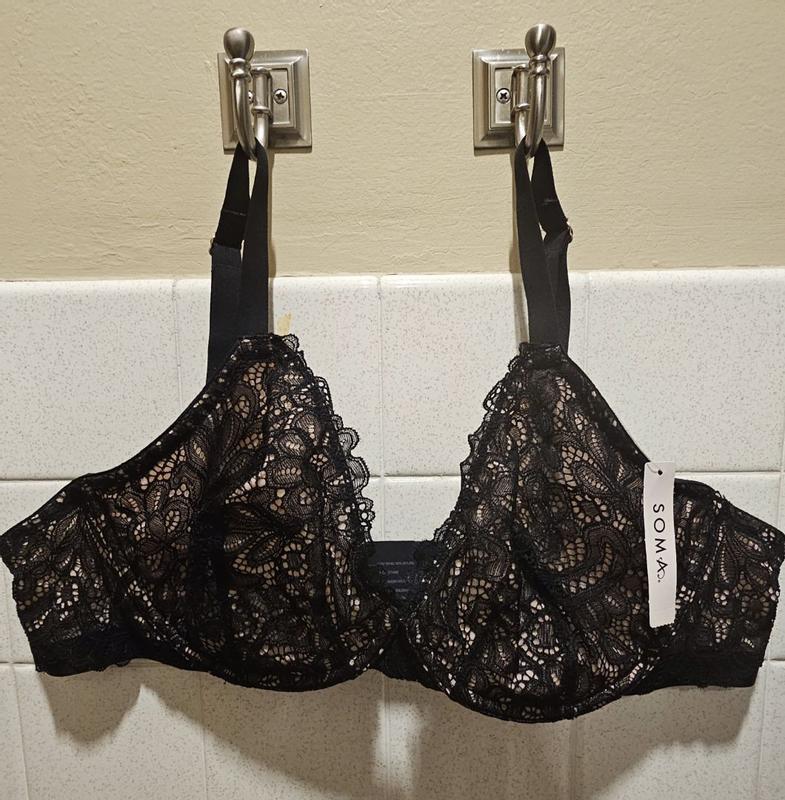 Unlined Lace Plunge Bra - Soma
