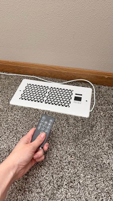 Nordic Hygge Register Booster Fan for 4 Inches x 10 Inches Floor Vent ...
