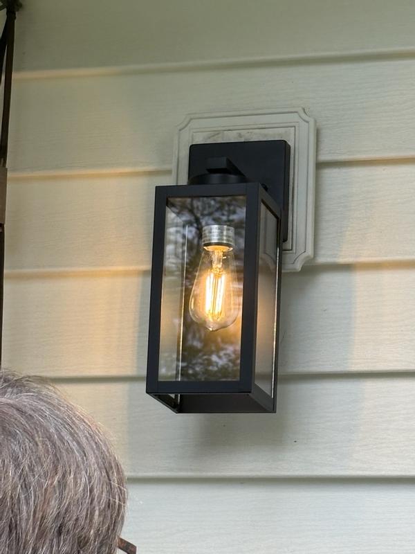 Nordic Hygge 2 Pack Outdoor Wall Light Fixtures Farmhouse Black Barn ...