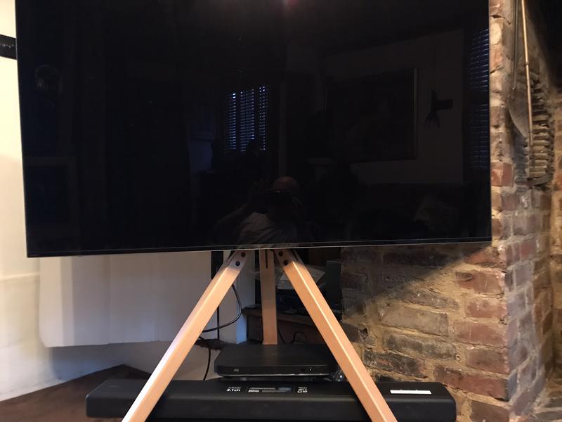 Sound bar with a 55 inch tv