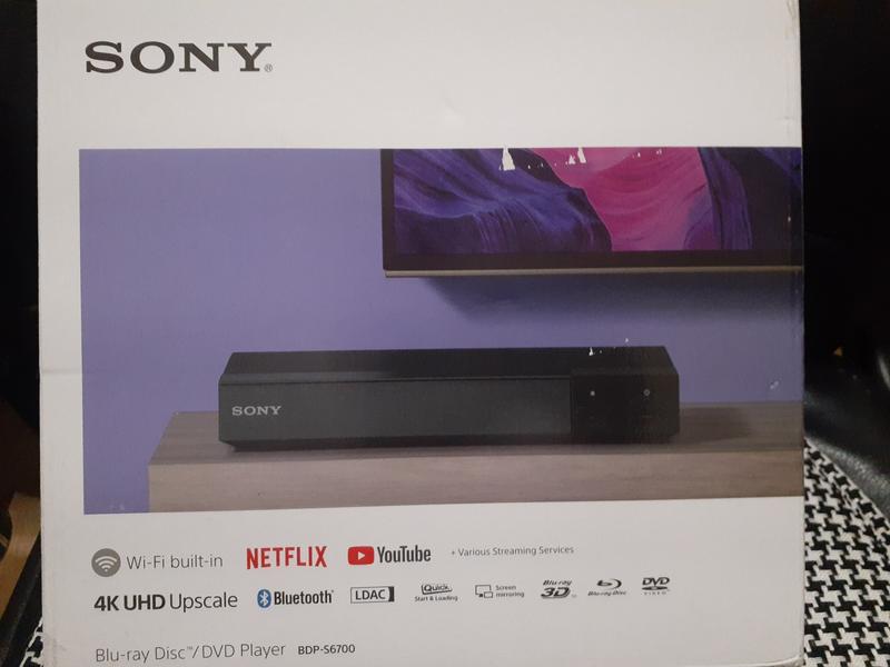 Sony 3D Blu-ray Player with 4K Upscaling & Wi-Fi (BDPS6700/CA 