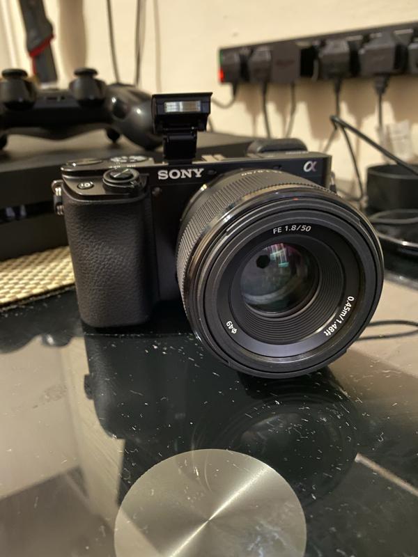 With the FE 1.8mm 50 lens attached