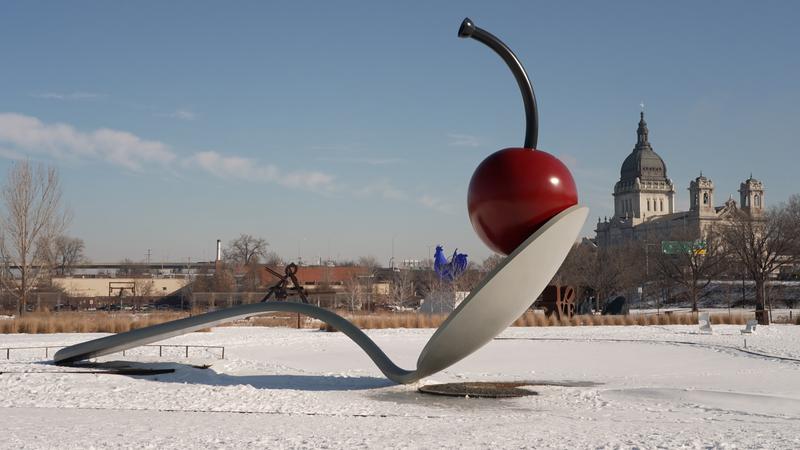 Frame capture of the Spoon Bridge with Cherry in Minneapolis, MN