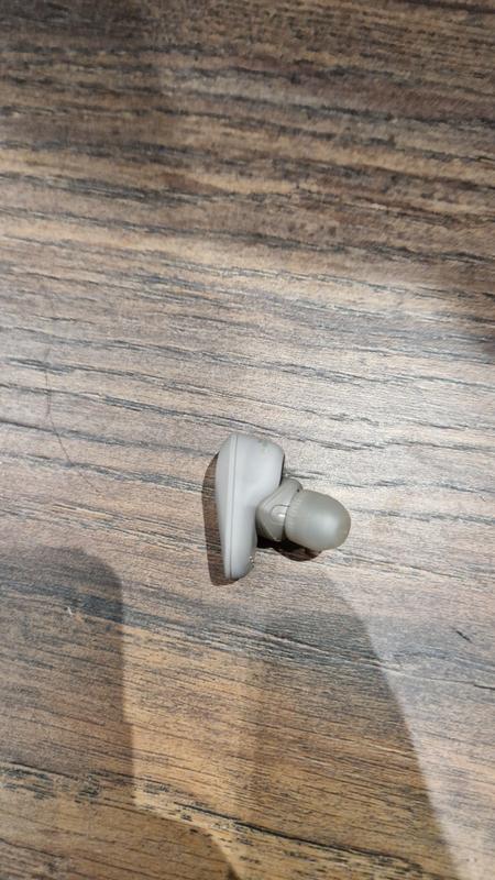 The loose grip of the ear bud