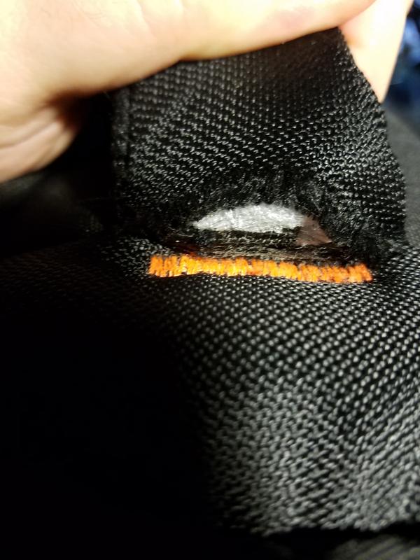 Top Handle pulling away. Missed seam?