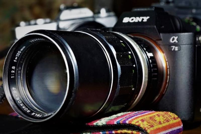 An old "H&V" 135mm. Nearly old enough for an AARP card.