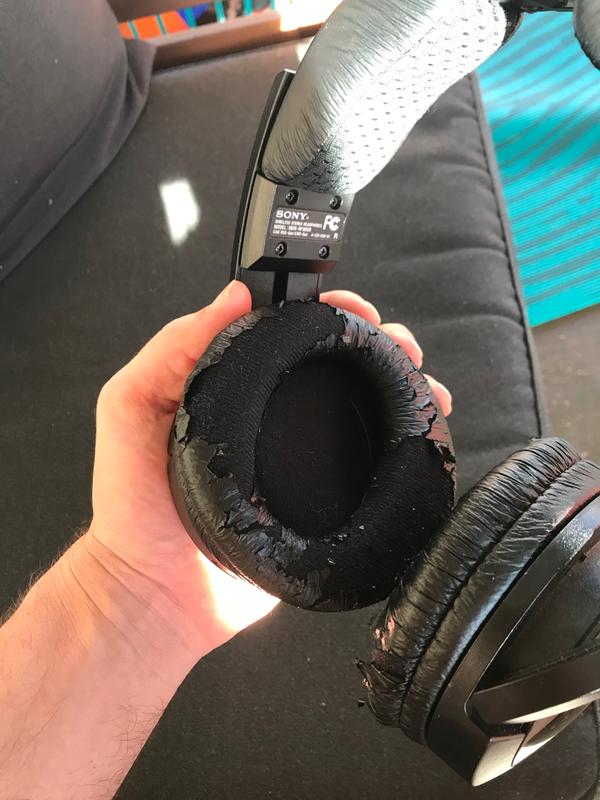 Head phones deteriorating