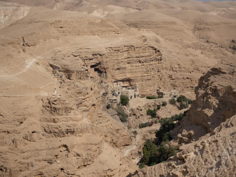 A monastery by the ancient road connecting Jerusalem and Jericho.