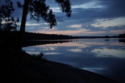 Late evening in Boundary waters - hand-held