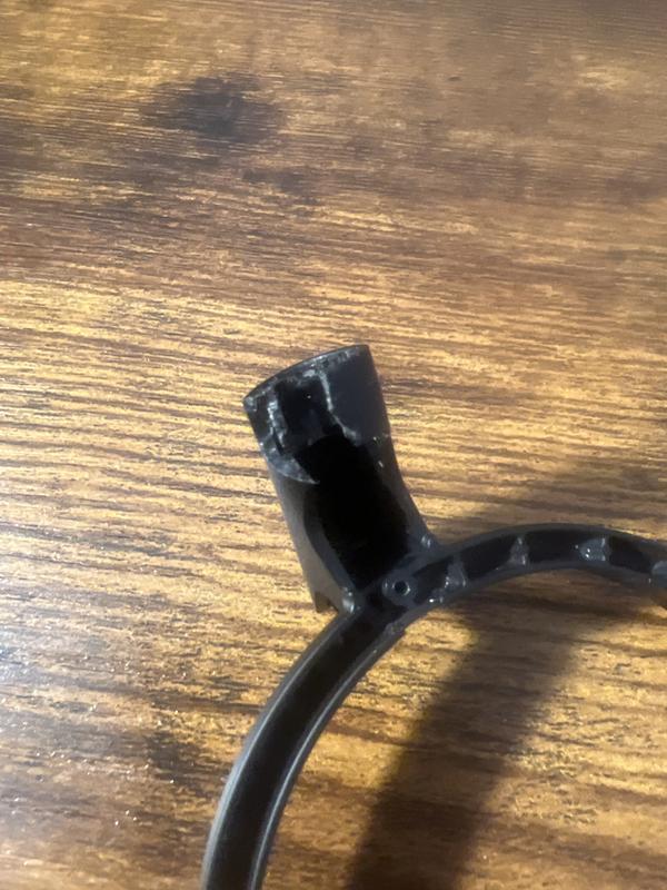 Removed the hinge after it broke the second time