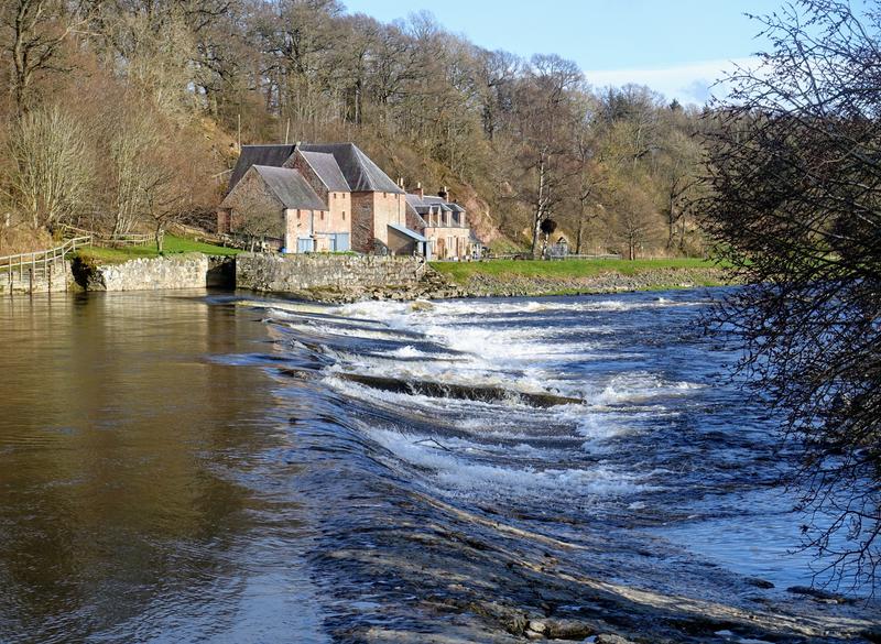 The river Tweed at St Boswells.