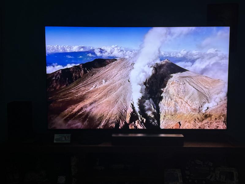 Eruption of a volcano