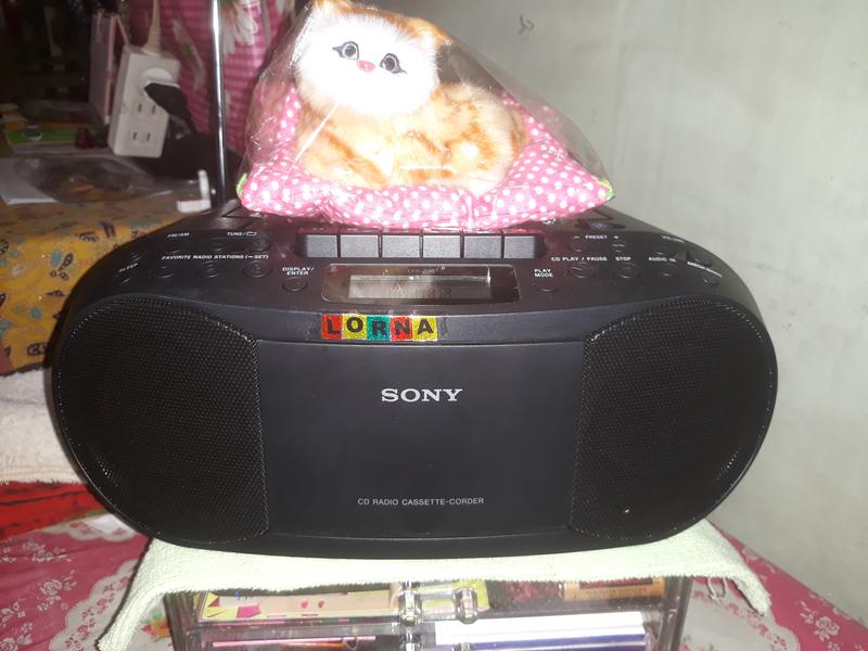 My new sony cassette CD radio player