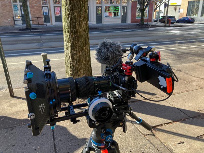 FX30 - Canon FD f/4 300mm, Ninja V, Fotga matte box and follow focus.