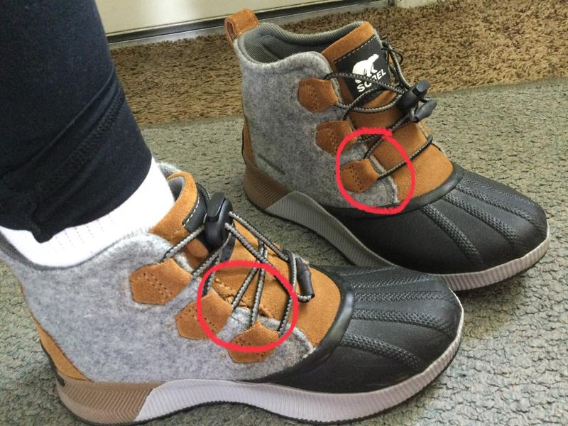 The tongue of the boot barley covers the bottom bridge of my foot.