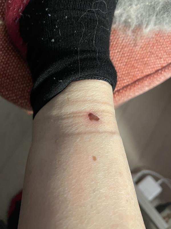 This was one week after I wore them.