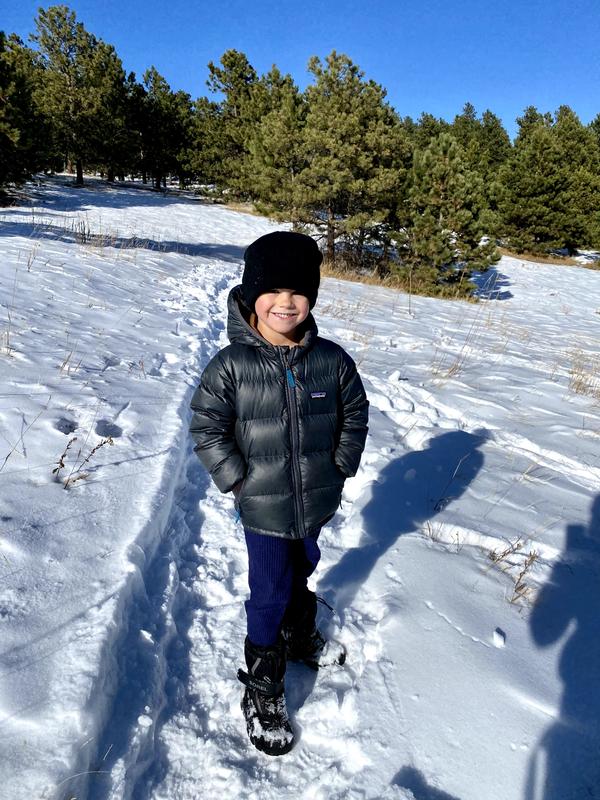 Flurry boot on a hike