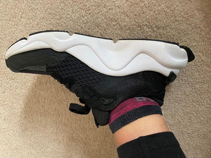 The lip/wing on the heel - you can see how long they are!