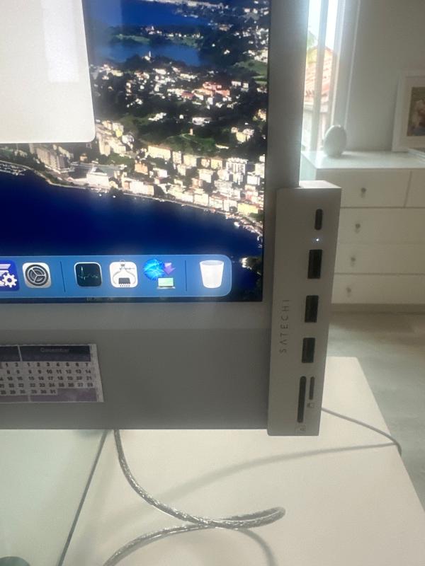 Satechi Silver USB-C Clamp Hub For 24-inch iMac - ST-UCICHS