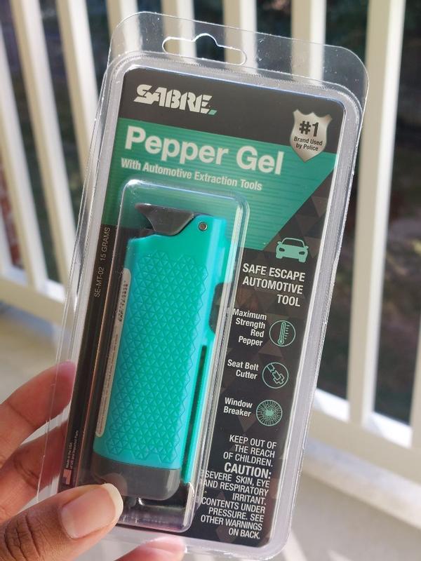 SABRE Safe Escape 3-In-1 Pepper Gel With Seat Belt Cutter and Window Breaker