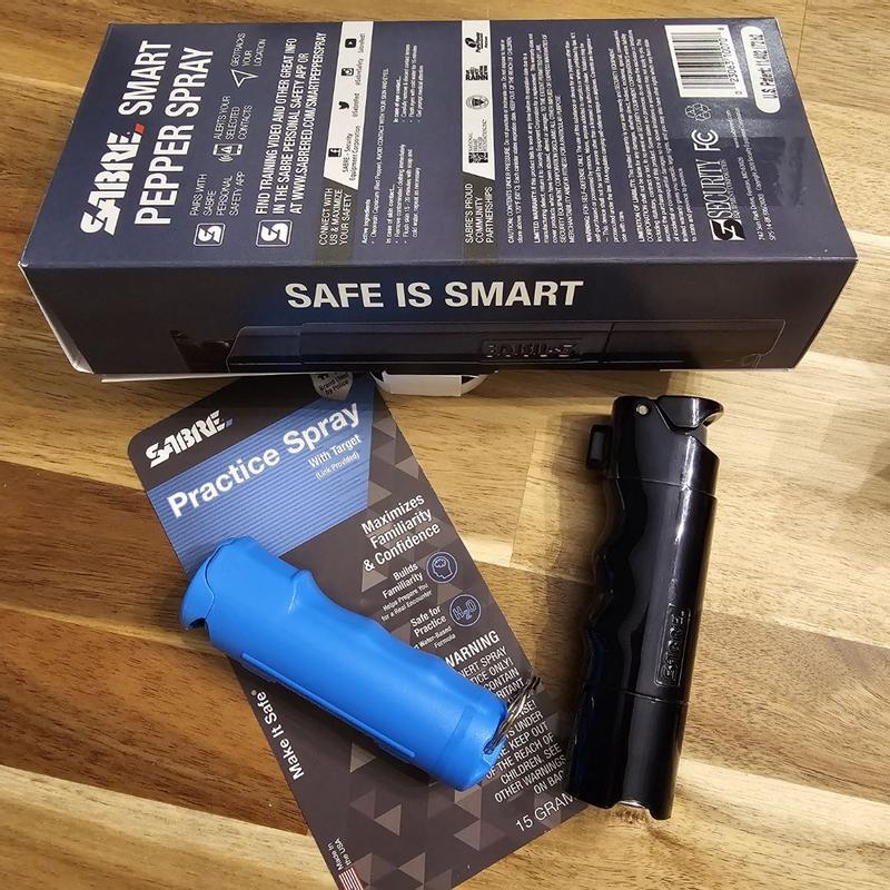 SABRE Smart Pepper Spray with Bluetooth, Refillable & Rechargeable,  Real-Time GPS Tracking, 25 Bursts in the Pepper Spray department at