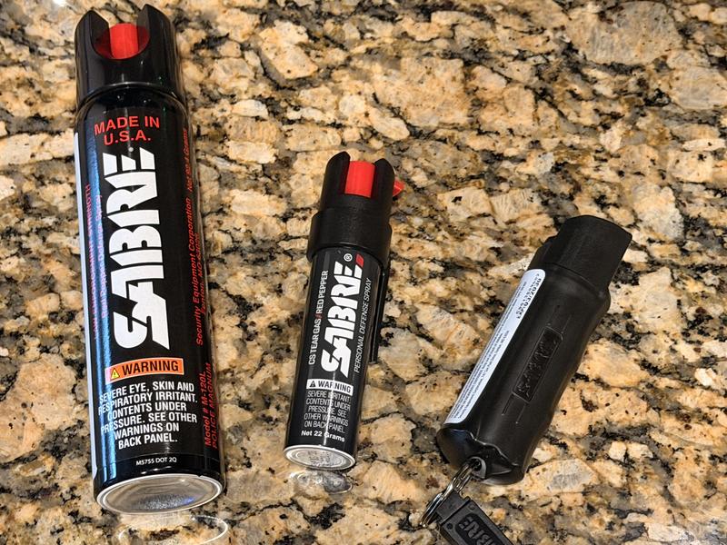 Sabre Magnum, Pocket Clip and Keyring Spray