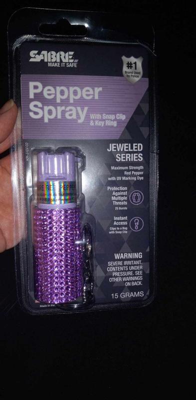 Sabre Jeweled Design Pepper Spray - Lavender, 1 ct - Kroger