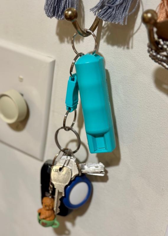 SABRE Pepper Spray Keychain with Quick Release Key Ring in Mint Green  HC-14-MT-02 - The Home Depot