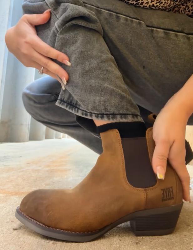 Female Frye Supply Women's Dark Brown The Safety-Crafted Steel Toe