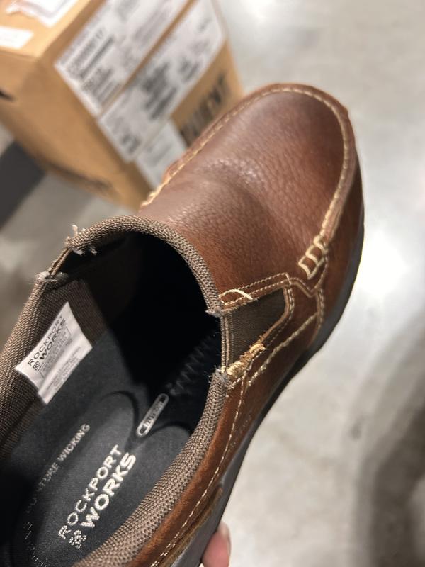 Male Rockport Works Men's Brown Extreme Light Composite Toe Static