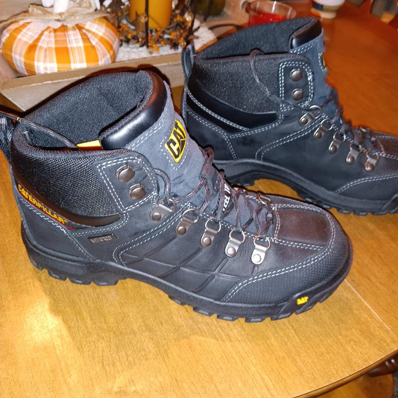 Male Caterpillar Men's Black Threshold Steel Toe Waterproof SR