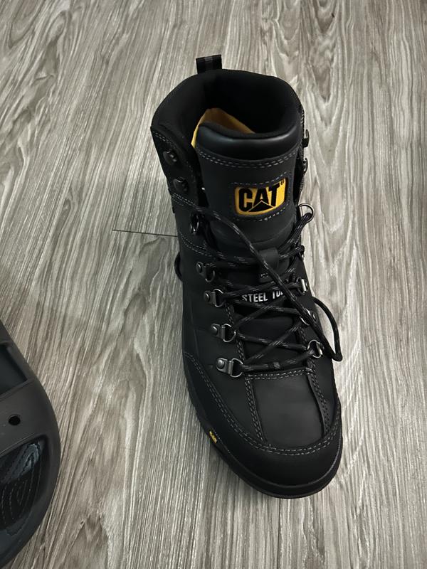 Male Caterpillar Men's Black Threshold Steel Toe Waterproof SR