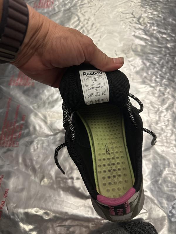 Female Reebok Work Women's Silver/Army Green/Pink Nano X1